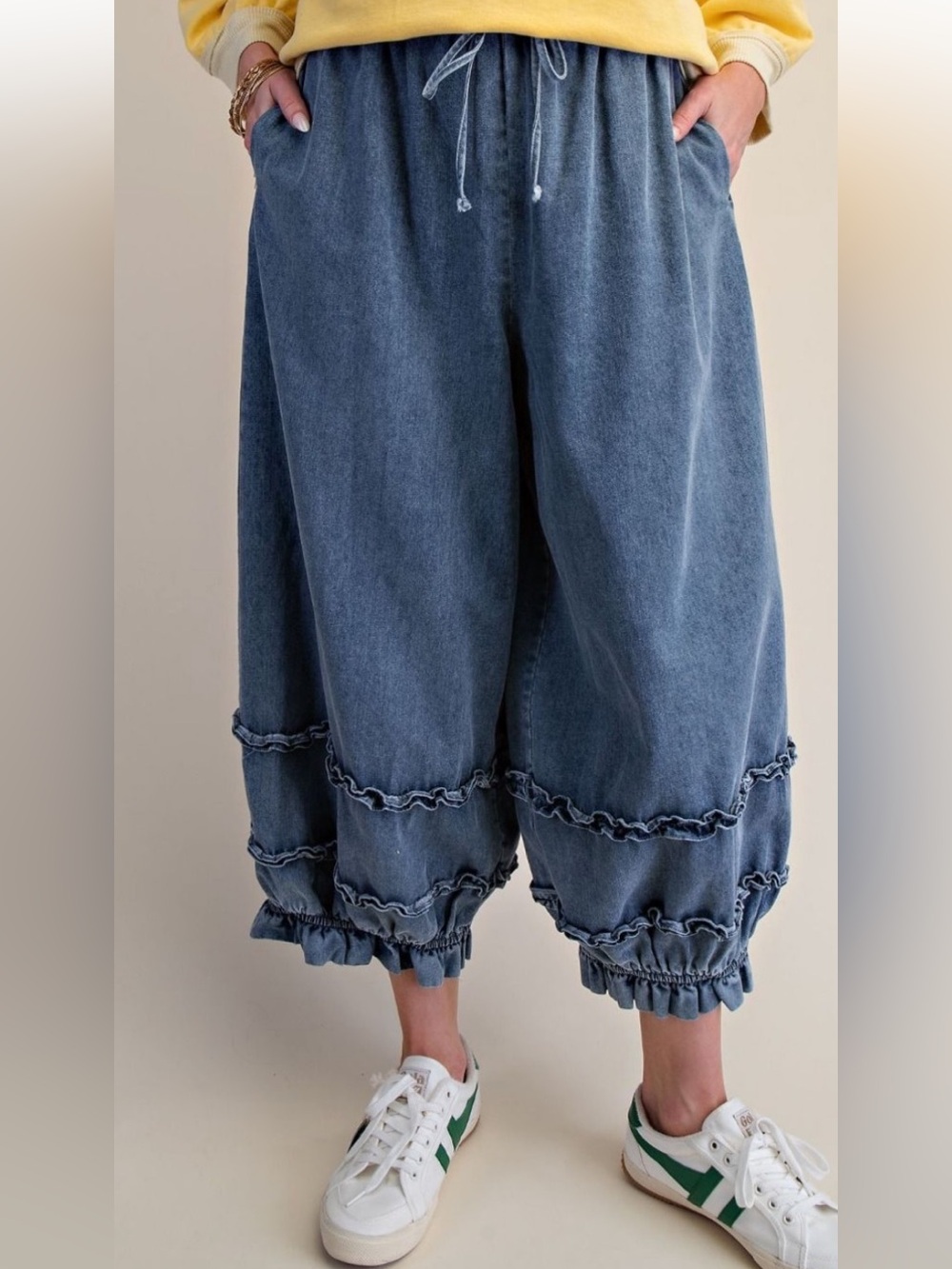 267 NEW 🦋 EASEL WASHED DENIM PANTS